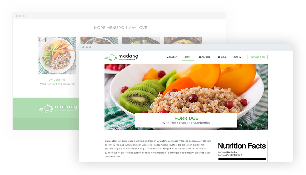 Nutrition Facts Tables