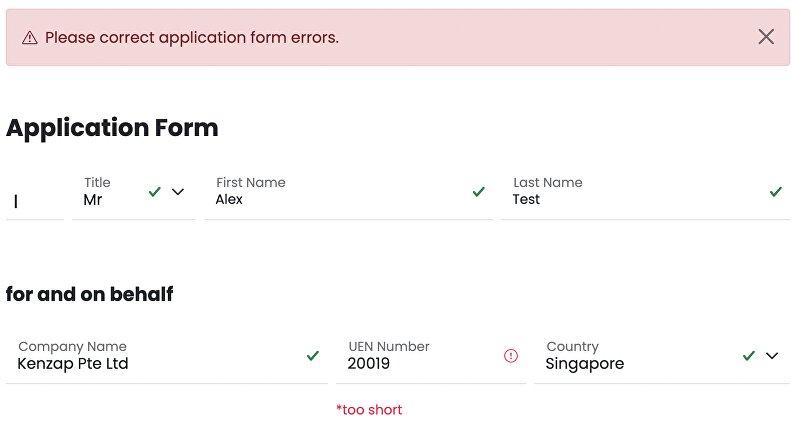 ATA Carnet applicant digital application form